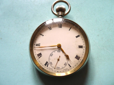 REVUE  GT  17J Gents  Hand Wind White Dialed Pocket Watch.   GWC..