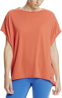 Bench Damen Geo Mesh Tee T-Shirt Kurzarmshirt Oberteil, Dusty Rot, S