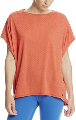 Bench Damen Geo Mesh Tee T-Shirt Kurzarmshirt Oberteil, Dusty Rot, S - Bild 1 von 3