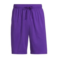 Athletic Works Big Men's Active Mesh Shorts, 9" Inseam, Size 3XL PURPLE