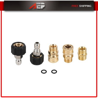 #ad 5PCS Pressure Washer Adapter Set Quick Connect Set For Power Washer Gun Hose $20.60