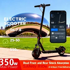 Dual - Shock Adult E - Scooter: 20 - Mile, 20 mph, Comfy Urban Mobility Solution
