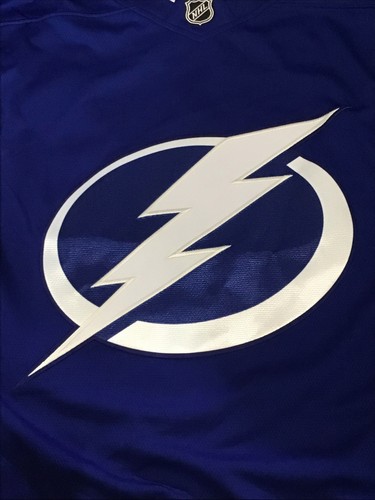 NWOT Blue Fanatics Breakaway Men's Tampa Bay Lightning #37 Gourde 2XL Jersey - Picture 3 of 6