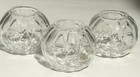VTG Williams Sonoma Halloween Glass Candle Pumpkin Tealights -Jack o Lantern