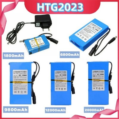 Tragbare Wiederaufladbare Lithium Ionen Batterie Akku DC 12V 3000mAh -20000mAh