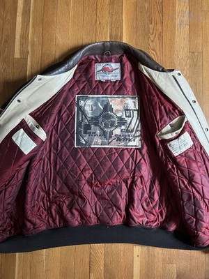 Vintage Y2K 2000's Avirex Native American Indian Leather Jacket