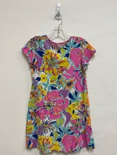 LILLY PULITZER SIZE 12/14 Aqua/Pink Yellow/Orange Girl's Dress