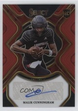 2023 Select Draft Picks Rookie Signatures Red Prizm Malik Cunningham Auto 1gh0