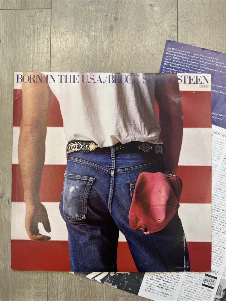 Bruce Springsteen - Born In The USA - Vinyl LP - Japan Press Insert NO OBI VG - Image 2 of 4