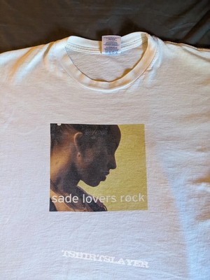 Sade ''Lovers Rock Tour 2001'' Basic White Unisex T shirt White Men Women WA3621