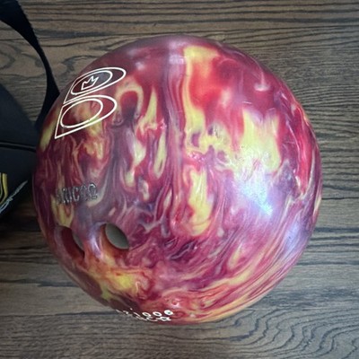 Brunswick T Zone 14lb-12oz Bowling Ball DRILLED Hot Lava Red