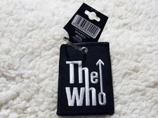 The Who Arrow Logo Embroidered Patch Keychain Official Collectable NWT