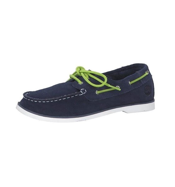 Women Timberland Loafers Navy Suede 35.5