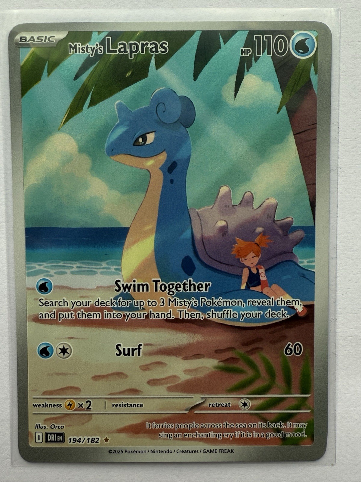 Misty's Lapras 194/182 Sv10: Destined Rivals Holo