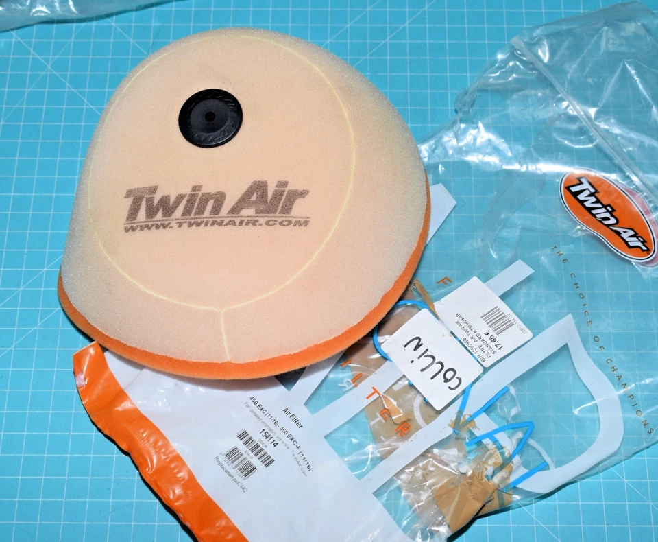 1 filtre à air TWIN AIR 154114 KTM EXC 125 150 250 2010/2011 EXC-F 450 2011/2016 - Photo 1/1