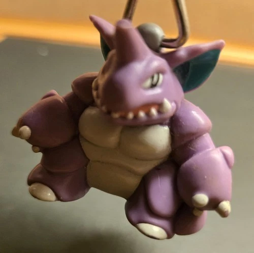 Nidoking 1999 Burger King Pokémon Keychain Vintage Original BK Promo Toy Figure