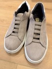 Bruno Magli Salvador Shoes Mens Size 9 M Taupe Suede Slip On Sneakers Comfort