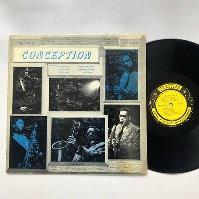 Lee Konitz Conception Jazz Vinyl 1956 Prestige 12'' Rare Record VG+