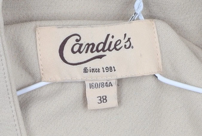 Abrigo Candie's Hombre Beige Calce Regular Largo Medio Guisante Foto 4 de 4