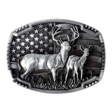 Deer Belt Buckle Animals Western Cowboy Native Motorcyclist DER8S
