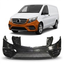 Frontstoßstange mit Chromstreifen passend für Mercedes-Benz Vito W447 2014-2020 Frontstoßstange mit Chromstreifen passend für Mercedes-Benz Vito W447 2014-2020