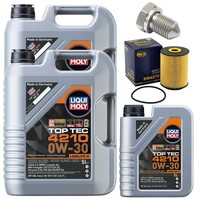 MotoröL Filter Set 0W-30 Liqui Moly 11 Liter + Schraube FüR VW Phaeton 6.0 W12