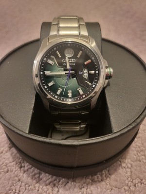 Citizen Eco-Drive Men's Black/Green Watch - AW135156W Incredible Hulk Marvel