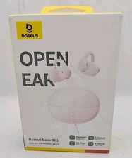 NEW Baseus Bass BC1 Open-Ear Earbuds Clip-on Headphones in Pink