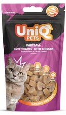 Uniq Pets | Friandises moelleuses pour chats | Sachet de 50 g - Cœurs moelleux a