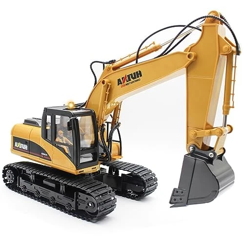 Fisca Remote Control Excavator RC Construction Vehicles 15 Channel 2.4G Full - Image 2 of 4