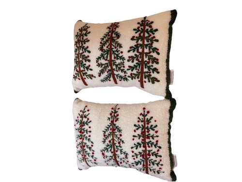 Two Cherished Traditions Christmas Tree Toss Pillows 14 x 10 Inch Holiday Decor - Picture 4 of 10