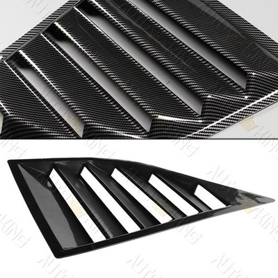 CARBON LOOK ABS SIDE WINDOW LOUVERS SCOOP COVER VENT FIT 08-23 DODGE CHALLENGER