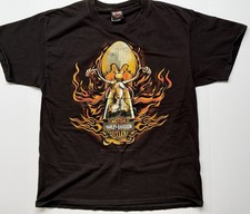 Lg Harley Davidson T-shirt Yosemite Sam/Taz Looney Toons 2012 RARE Warner Bros