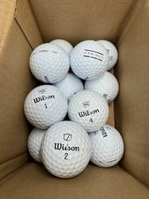 12 Wilson Staff Triad YELLOW AND WHITE PEARL/A Golf Balls