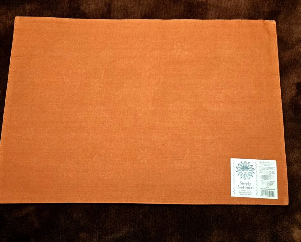 Kokopelli Placemat Stitched Kokopelli Pattern  NWT - Image 2 of 2