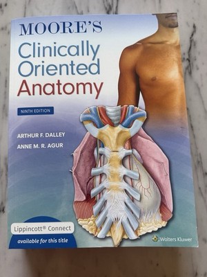 Moore's Clinically Oriented Anatomy 9th Ed Dalley Agur Paperback Wolters Kluwer