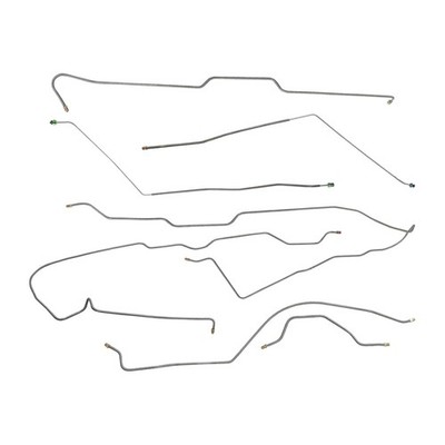 Brake Line Kit Complete Power Disc Manual Trans Narrow 20 Axle 1979 Jeep CJ7 SS