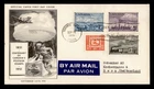 DR WHO 1951 CANADA FDC STAMP CENTENARY COMBO TO SWITZERLAND M78116