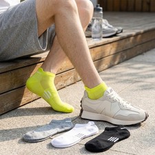 5Pairs Breathable No Show Socks Anti-Odor Low Cut Athletic for Men Women