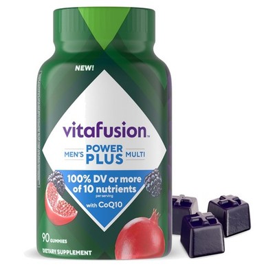 Power+ Men's Multivitamins - 90 Count Gummy with CoQ10 & Pomegranate Flavor