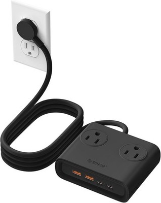 ORICO 8-in-1 Dopamine Power Strip 2USB-C 2USB-A  4AC Versatile Desktop Charging