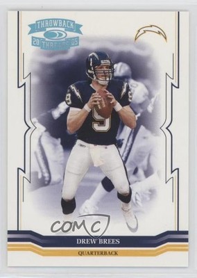 2005 Donruss Throwback Threads Platinum Century Proof 10/50 Drew Brees HOF 3h1