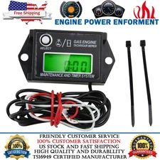 New Digital Tach Hour Meter Tachometer Counter For Lawn Mower Generator Dirtbike
