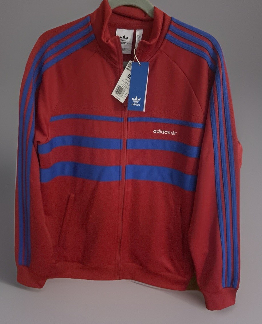 Adidas Track Jacket 3 Stripes Originals Run DMC Look Retro First