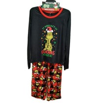 NEW Grinch Christmas Size Medium Pajama Set Wouldn  t Be Grinchmas Without Me