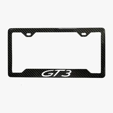 Porsche GT3 Real 3K TwillWeave Carbon Fiber License Plate Frame Holder