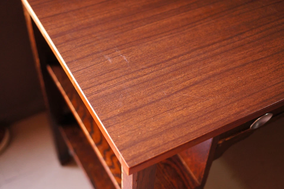 Escritorio antiguo de roble estilo misión/artesanía Stickley Brothers Foto 4 de 4