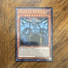 obelisk the tormentor gold pokemon card Yu-Gi-Oh! - - MVPC-EN001 - Super Rare (Misprint) During the End Phase Yugioh! Obelisk the Tormentor GX