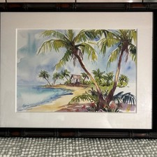 Original Watercolor Painting by Steve Barton Untitled Signed Florida Series
