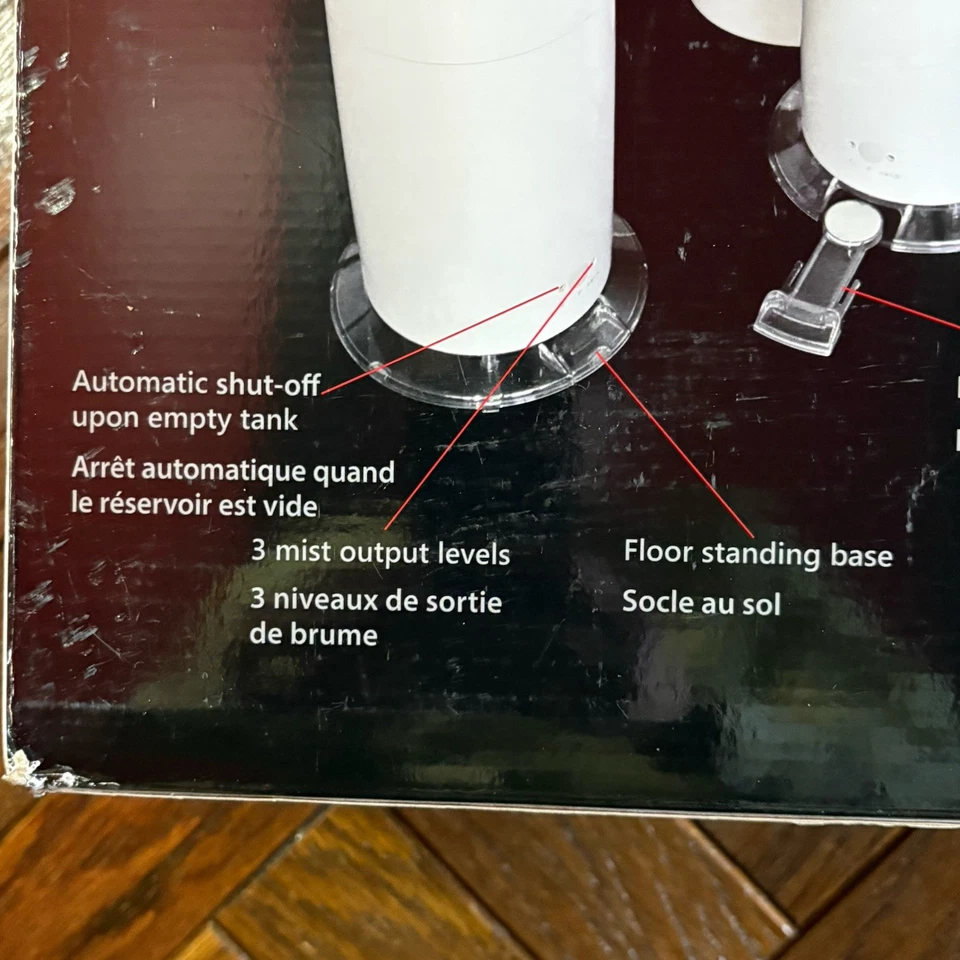 Elegant Objecto H7 Ultrasonic Humidifier with Essential Oil Insert, White NIB! - Image 4 of 4